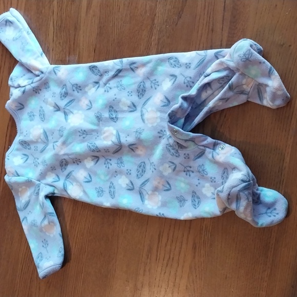 Two pair fleece footed pajamas, 0-3m Sple Joy's by Carters - Picture 9 of 9